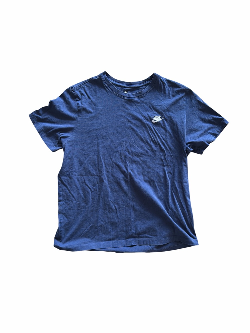 Nike The Nike Tee Blue Logo T-Shirt Men’s XL Athletic Casual Crew Neck
